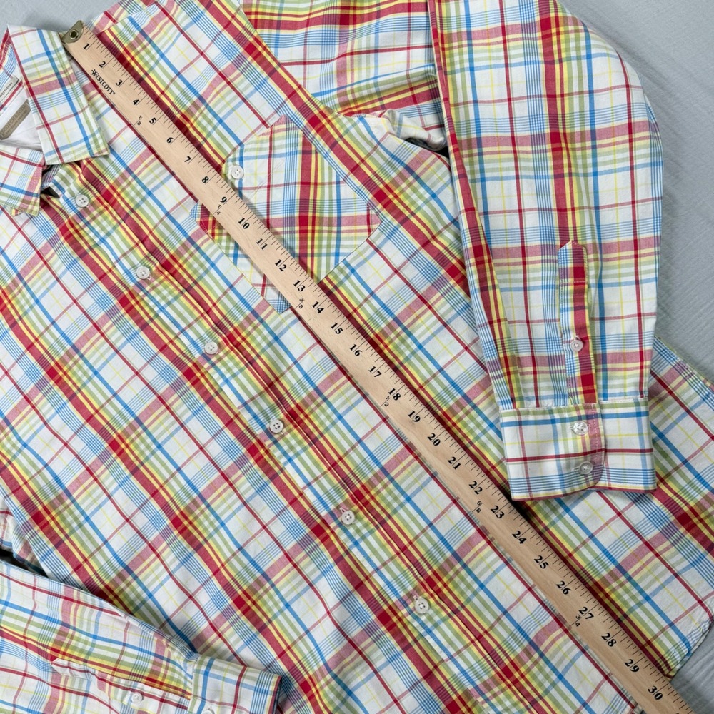 Scotch & Soda Mens XL Plaid Button Down Shirt Multicolor Check Amsterdam Couture - Picture 5 of 7